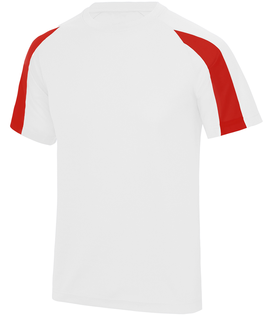 ⚽ Custom Contrast Performance Tee — AWDis JC003