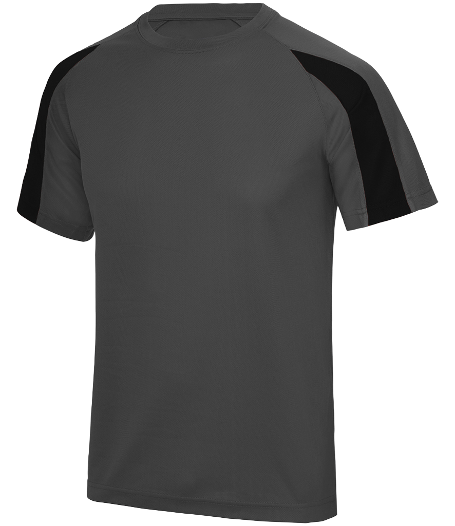 ⚽ Custom Contrast Performance Tee — AWDis JC003