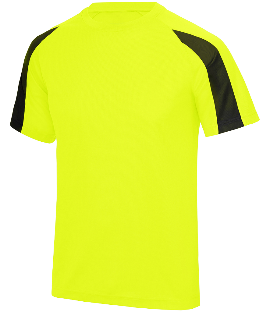 ⚽ Custom Contrast Performance Tee — AWDis JC003