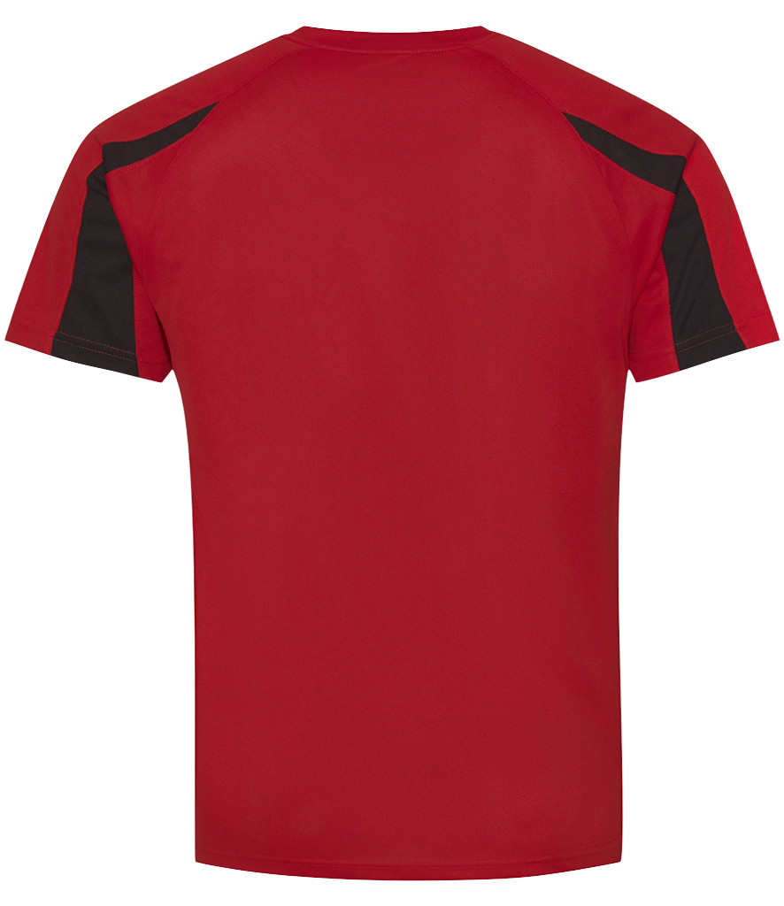 ⚽ Custom Contrast Performance Tee — AWDis JC003