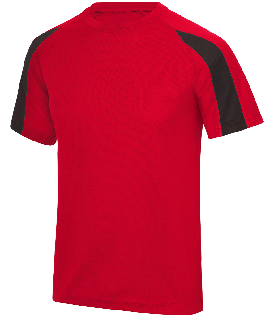 ⚽ Custom Contrast Performance Tee — AWDis JC003