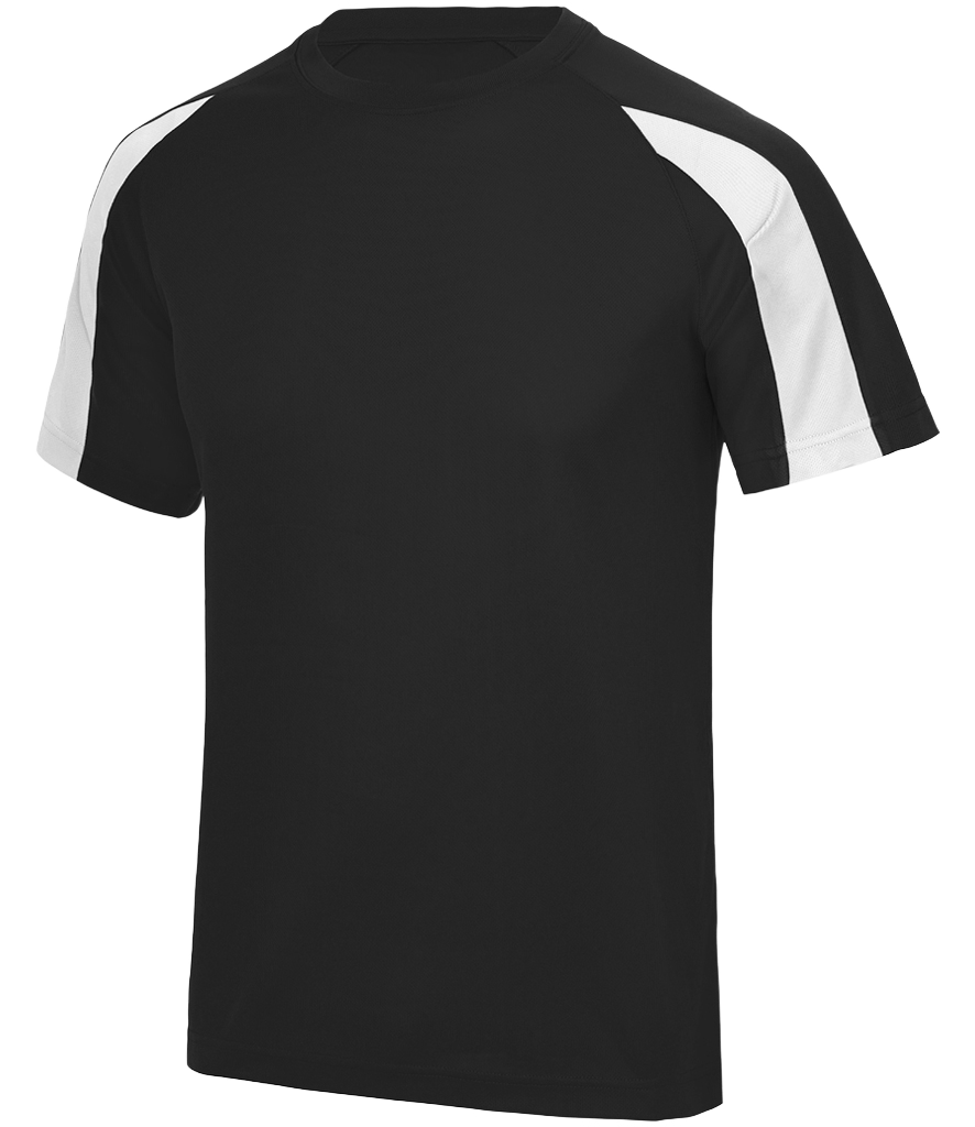 ⚽ Custom Contrast Performance Tee — AWDis JC003