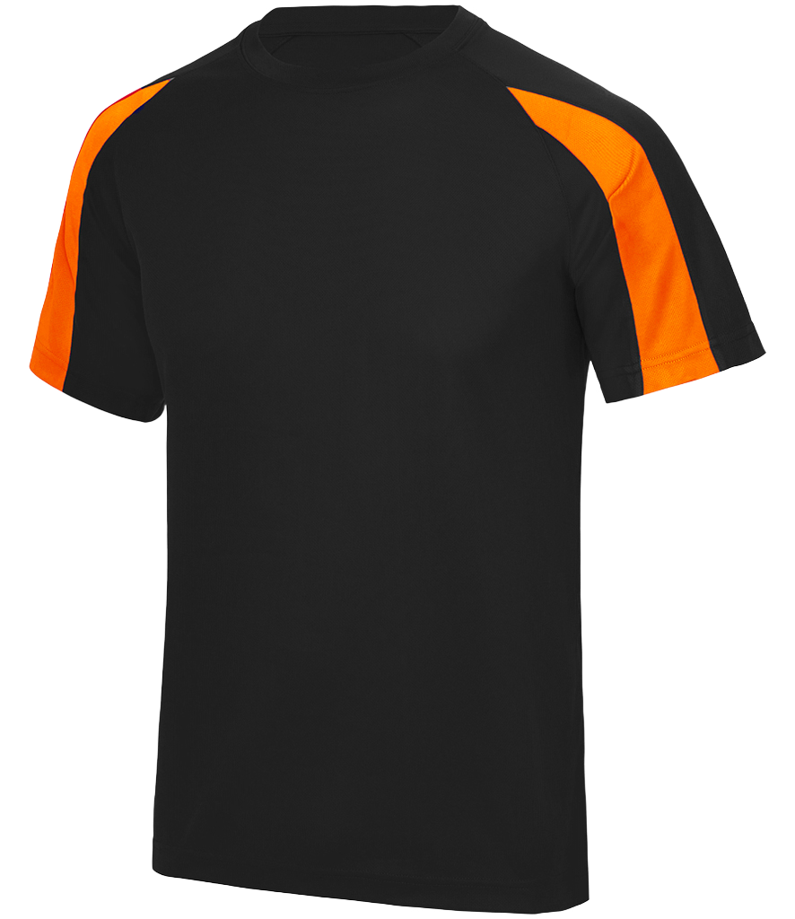 ⚽ Custom Contrast Performance Tee — AWDis JC003