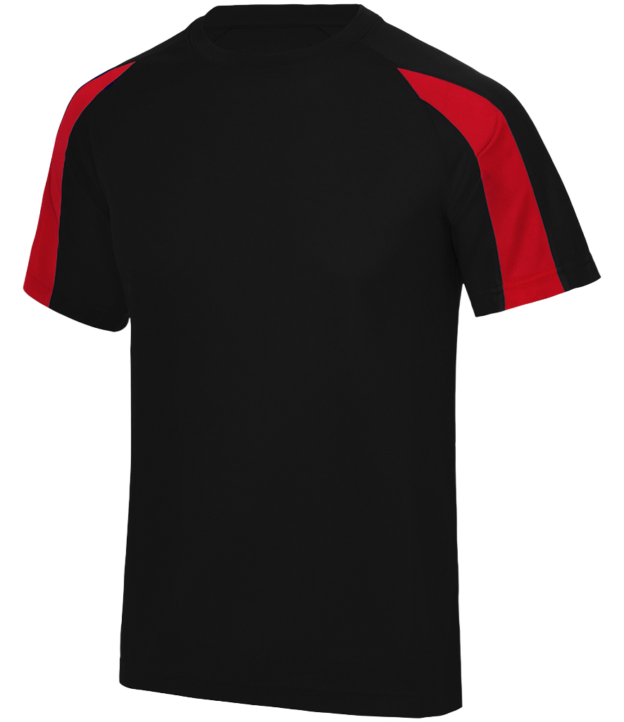 ⚽ Custom Contrast Performance Tee — AWDis JC003