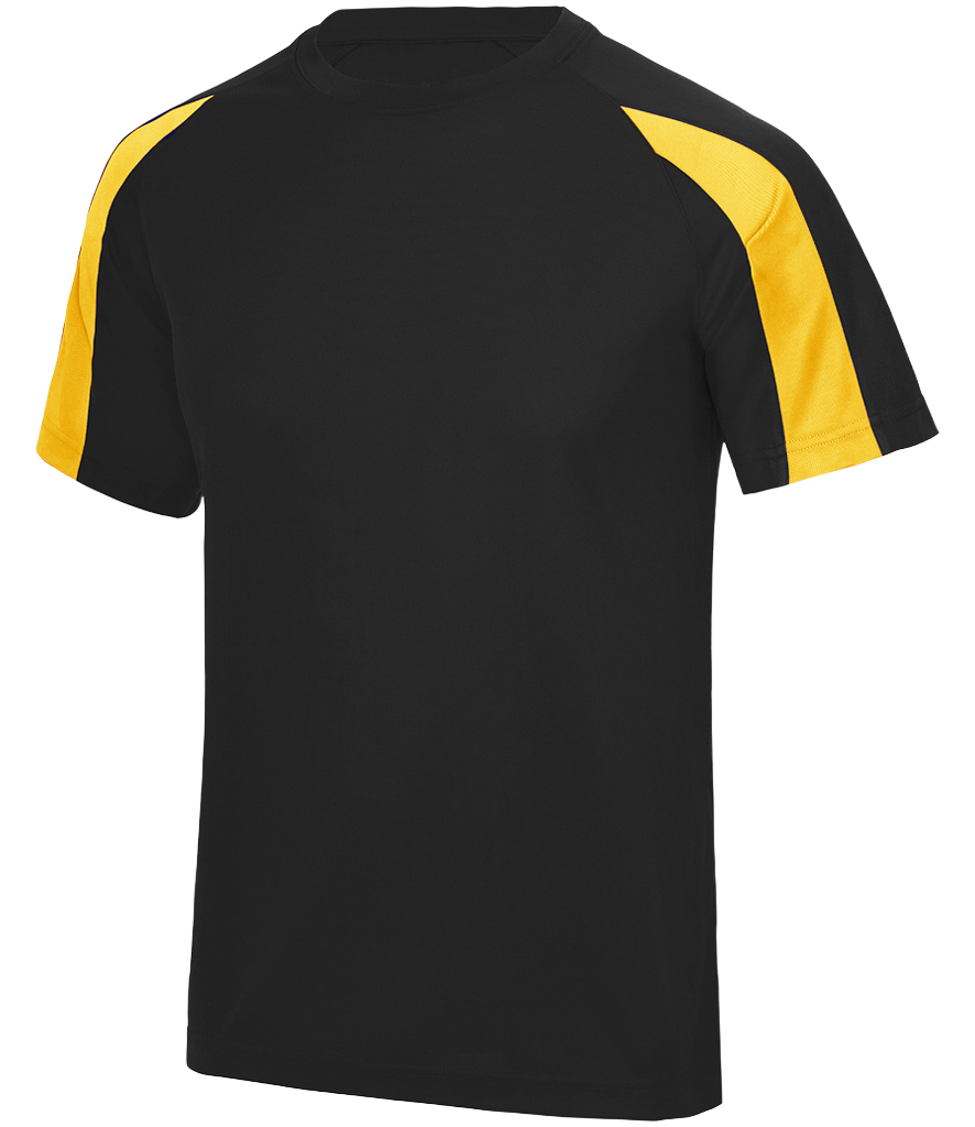 ⚽ Custom Contrast Performance Tee — AWDis JC003