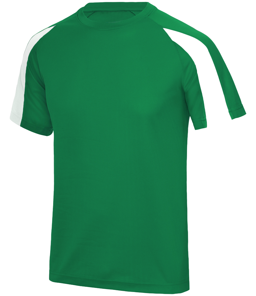 ⚽ Custom Contrast Performance Tee — AWDis JC003