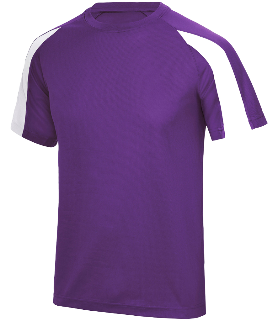 ⚽ Custom Contrast Performance Tee — AWDis JC003