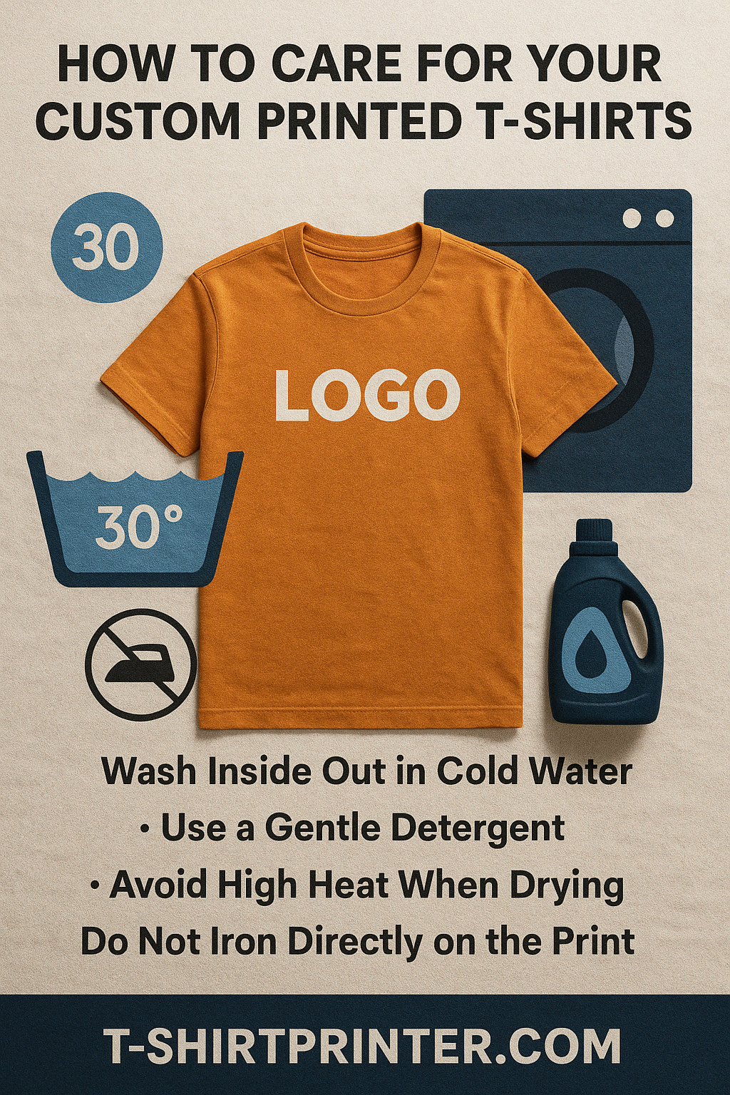 How to Care for Your Custom Printed T-Shirts