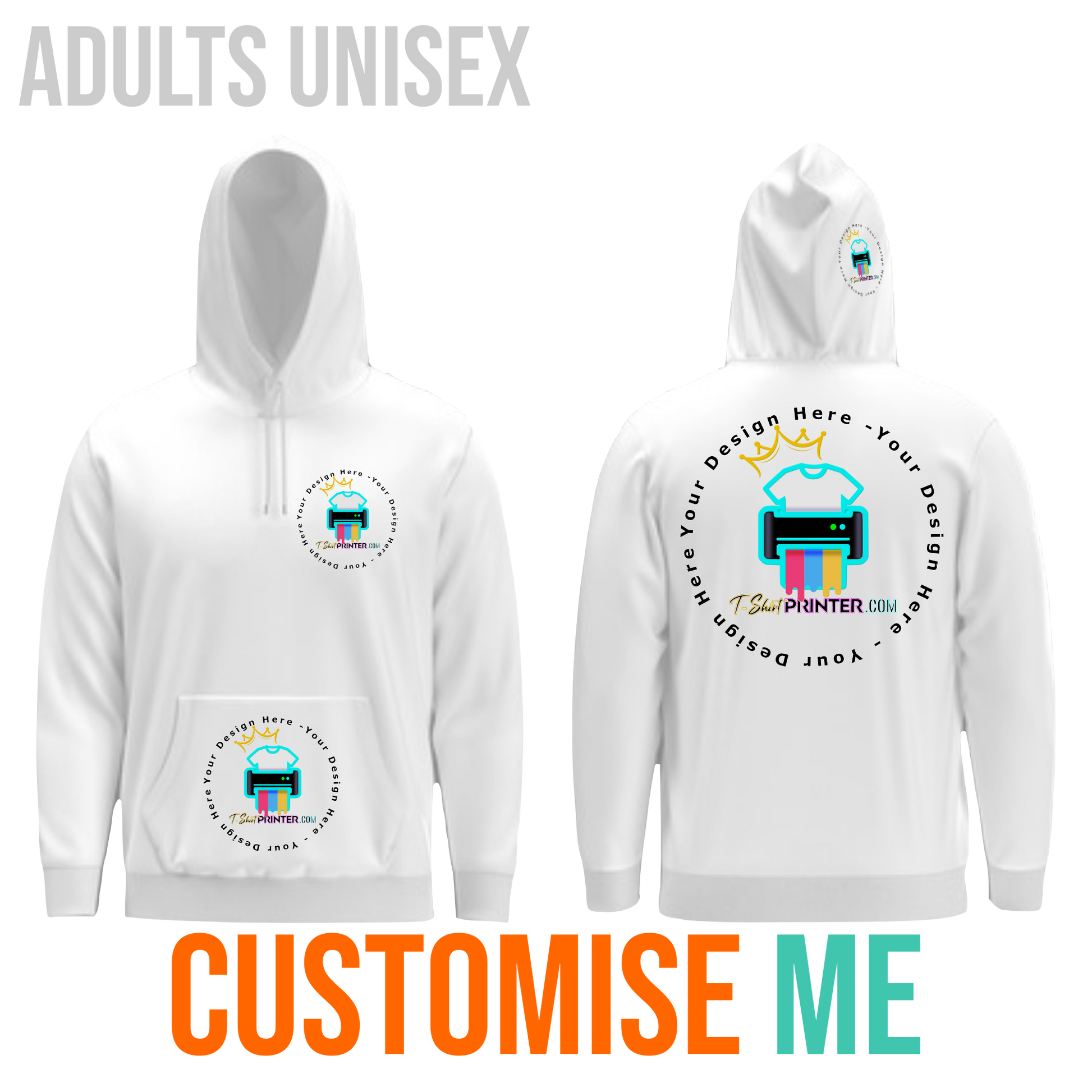Personalised Custom Hoodie T Shirt Printer