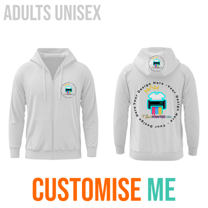 Zip Hoodie Customisable