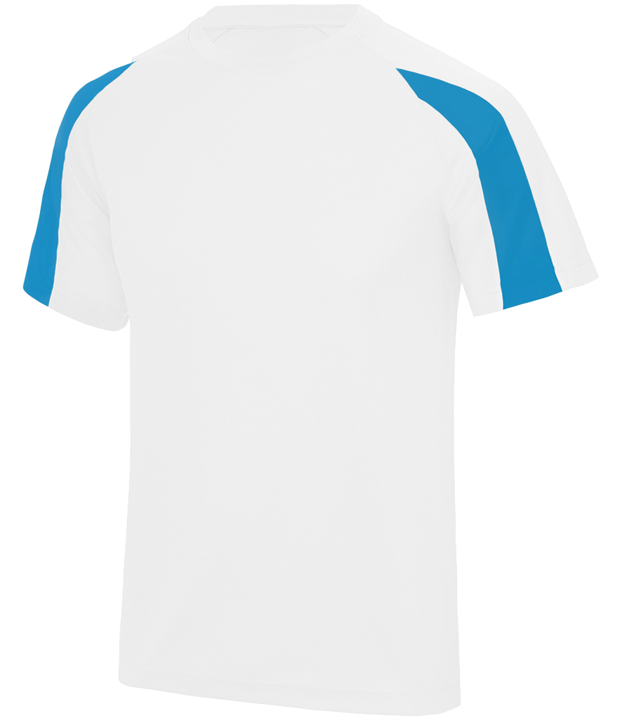 ⚽ Custom Contrast Performance Tee — AWDis JC003