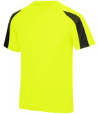 ⚽ Custom Contrast Performance Tee — AWDis JC003
