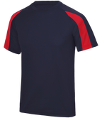 ⚽ Custom Contrast Performance Tee — AWDis JC003