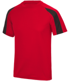 ⚽ Custom Contrast Performance Tee — AWDis JC003