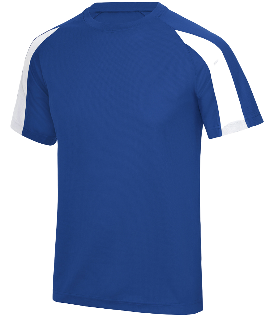 ⚽ Custom Contrast Performance Tee — AWDis JC003