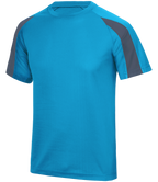 ⚽ Custom Contrast Performance Tee — AWDis JC003