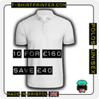 Polo T-Shirt - 2x Print (Front & Back)
